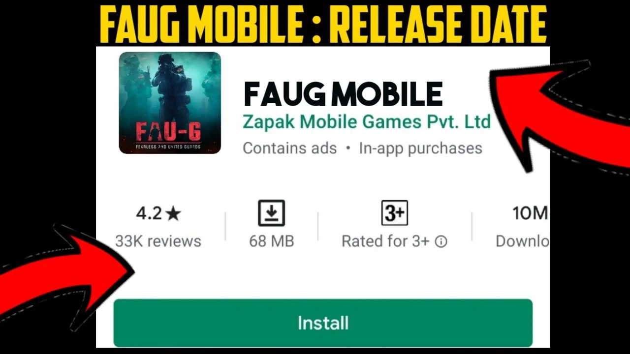 FAUG Mobile Game Launch Date: How to download FAUG Mobile Game