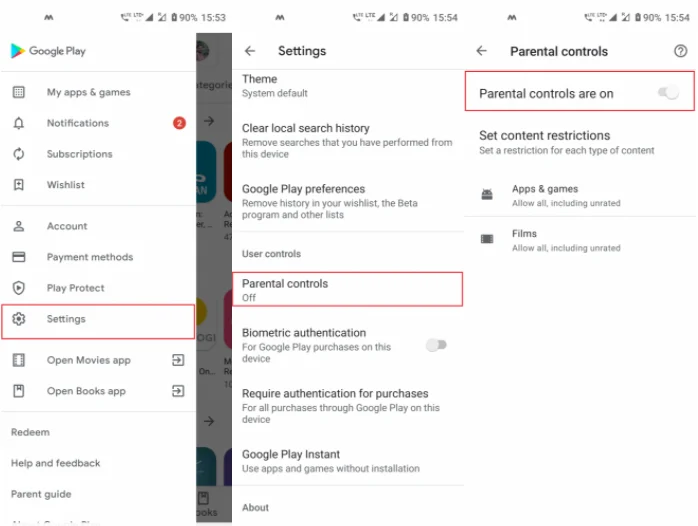 Parental Control on Android