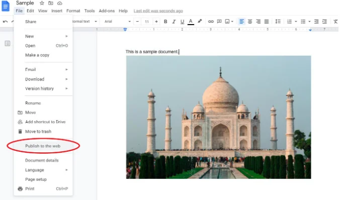 Save Image from Google Docs